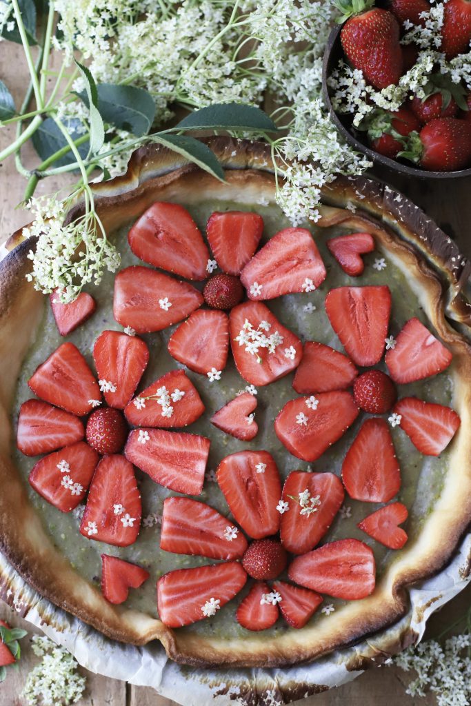 Tarte aux Fraises et pistache